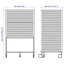 IKEA BEKANT БЕКАНТ Модуль з електронним, сітка білий, 61x101 cм 59286963 592.869.63