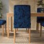 IKEA BERGMUND БЕРГМУНД Стілець, імітація дуба / Kvillsfors темно-синій / синій 49428977 494.289.77