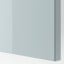 IKEA BESTÅ БЕСТО Комбінація для зберігання з дверцятами, білий Selsviken / глянцевий світло-сіро-синій, 120x42x193 см 49421688 494.216.88