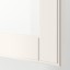 IKEA BESTÅ БЕСТО Стелаж / скляні двері, білий Smeviken / Ostvik біле скло прозоре, 120x42x202 см 69384944 693.849.44