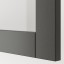 IKEA BESTÅ Комбінація для зберігання з дверцятами, темно-сіре скло Sindvik/темно-сіре прозоре скло, 180x42x74 см 69508077 695.080.77