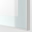 IKEA BESTÅ БЕСТО Вітрина, Glassvik / біле / світло-зелене прозоре скло з ефектом білого дуба, 120x42x38 см 09490476 094.904.76