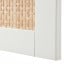 IKEA BESTÅ БЕСТО Комбінація для зберігання з дверцятами, білий Studsviken / біла плетена тополя, 120x42x202 см 49421706 494.217.06