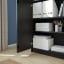 IKEA BILLY БІЛЛІ Стелаж з надставкою / глухими / скляними дверцятами, чорно-коричневий, 80x30x237 см 19287337 192.873.37
