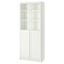 IKEA BILLY БІЛЛІ Стелаж панельні / скляні дверцята, білий, 80x42x202 cм 69398837 693.988.37