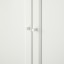 IKEA BILLY БІЛЛІ / OXBERG ОКСБЕРГ Стелаж з дверцятами, білий, 80x30x202 см 29281066 292.810.66