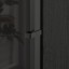 IKEA BILLY / HÖGBO Стелаж зі скляними дверима, чорна імітація дуб, 80x30x202 см 79484387 794.843.87