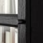 IKEA OXBERG Скляні двері, темно-коричнева імітація дуб, 40x192 см 80492895 804.928.95