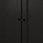 IKEA BILLY БІЛЛІ / OXBERG ОКСБЕРГ Стелаж з дверцятами, чорно-коричневий, 80x30x106 см 99281044 992.810.44