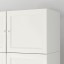 IKEA BILLY БІЛЛІ / OXBERG ОКСБЕРГ Стелаж з надставкою / дверима, білий, 80x42x237 cм 49424837 494.248.37