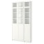 IKEA BILLY БІЛЛІ / OXBERG ОКСБЕРГ Стелаж, білий / скло, 120x30x237 см 59217724 592.177.24