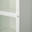 IKEA BILLY БІЛЛІ / OXBERG ОКСБЕРГ Стелаж з надставкою / дверима, білий / скло, 40x42x237 cм 59398852 593.988.52