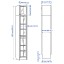 IKEA BILLY / OXBERG Книжкова шафа зі скляними дверцятами / надставкою, коричневий горіх, 40x30x237 см 59483360 594.833.60