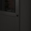 IKEA BILLY БІЛЛІ / OXBERG ОКСБЕРГ Стелаж панельні / скляні дверцята, чорно-коричневий / скло, 40x30x202 см 69287410 692.874.10