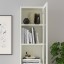 IKEA BILLY БІЛЛІ / OXBERG ОКСБЕРГ Стелаж панельні / скляні дверцята, білий / скло, 40x30x202 см 39287421 392.874.21