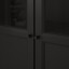 IKEA BILLY БІЛЛІ Стелаж панельні / скляні дверцята, чорно-коричневий, 80x30x202 см 79281766 792.817.66