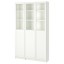 IKEA BILLY БІЛЛІ / OXBERG ОКСБЕРГ Стелаж панельні / скляні дверцята, білий / скло, 120x30x202 см 79281790 792.817.90