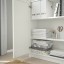 IKEA BILLY БІЛЛІ / OXBERG ОКСБЕРГ Стелаж панельні / скляні дверцята, білий, 160x30x202 см 79280724 792.807.24