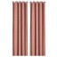 IKEA BIRTNA БІРТНА Світлонепроникні штори, пара, світло-рожевий, 145x300 см 00480764 004.807.64
