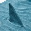 IKEA BLÅVINGAD Рушник із капюшоном, у формі акули / блакитно-сірий, 70x140 см 90528441 905.284.41