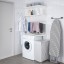 IKEA BOAXEL БОАКСЕЛЬ Комбінація для пральні, білий, 82x40x201 см 69385571 693.855.71