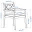 IKEA BONDHOLMEN Стіл і 4 легких крісла, для вулиці, 108 см 49549837 495.498.37