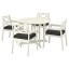IKEA BONDHOLMEN Стіл і 4 легких крісла, для вулиці, 108 см 49549837 495.498.37