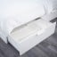 IKEA BRIMNES БРІМНЕС Ліжко двоспальне з шухлядами, Узголів'я, білий / Leirsund, 140x200 см 99157469 991.574.69