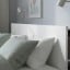 IKEA BRIMNES БРІМНЕС Ліжко двоспальне з шухлядами, Узголів'я, білий, 160x200 см 59099155 590.991.55