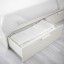 IKEA BRIMNES БРІМНЕС Ліжко двоспальне з шухлядами, білий, 160x200 см 39902937 399.029.37