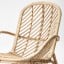 IKEA BROBOCK / BJÖRKTRAST Крісло з подушкою, ротанг білий/чорний 19526012 195.260.12