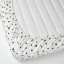 IKEA BUSENKEL Простирадло на резинці, візерунок зірки / білий, 90x200 см 10523188 105.231.88