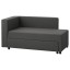 IKEA BYGGET БІГГЕТ Ліжко / диван розкладний, Knisa / темно-сірий з місцем для зберігання 60503084 605.030.84