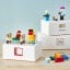 IKEA BYGGLEK БЮГГЛЕК Контейнер LEGO® з кришкою, 3 шт., білий 70372186 703.721.86