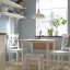 IKEA DANDERYD ДАНДЕРЮД / INGOLF ІНГОЛЬФ Стіл та 2 стільці, шпон дуба білений / білий, 74 / 134х80 см 09478399 094.783.99