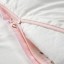 IKEA DRÖMSLOTT Підковдра та наволочка на дитяче ліжечко, візерунок цуценята / рожевий, 110x125/35x55 см 90521190 905.211.90