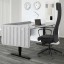 IKEA EILIF ЕЙЛІФ Екран для письмового столу, сірий, 140x48 cм 20471061 204.710.61