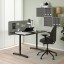 IKEA EILIF ЕЙЛІФ Екран для письмового столу, сірий, 120x48 cм 40471060 404.710.60