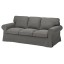 IKEA EKTORP 3-місний диван, Hakebo темно-сірий 39508998 395.089.98