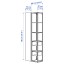 IKEA ENHET ЕНХЕТ Стелаж, антрацит / ефект бетону, 60x32x180 см 29331467 293.314.67