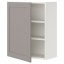 IKEA ENHET ЕНХЕТ Настінна шафа з 2 полицями / дверцятами, білий / сіра рамка, 60x32x75 см 99320979 993.209.79