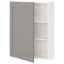 IKEA ENHET ЕНХЕТ Настінна шафа з 2 полицями / дверцятами, білий / сіра рамка, 60x17x75 см 99323666 993.236.66