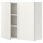 IKEA ENHET ЕНХЕТ Настінна шафа з 2 полицями / дверцятами, білий, 80x32x75 см 59320896 593.208.96
