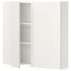 IKEA ENHET ЕНХЕТ Настінна шафа з 2 полицями / дверцятами, білий, 80x17x75 cм 99323685 993.236.85