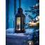 IKEA ENRUM ЕНРУМ Ліхтар для свічки-таблетки для дому / вулиці, чорний, 22 см 60445112 604.451.12