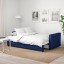 IKEA FRIHETEN ФРІХЕТЕН Розкладний диван 3-місний, Skiftebo блакитний 60431563 604.315.63