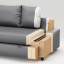 IKEA FRIHETEN ФРІХЕТЕН Кутовий диван розкладний, Skiftebo темно-сірий 39216754 392.167.54