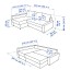 IKEA FRIHETEN ФРІХЕТЕН Кутовий диван розкладний, Skiftebo темно-сірий 39216754 392.167.54