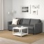 IKEA FRIHETEN ФРІХЕТЕН 3-місний диван-ліжко, Skiftebo темно-сірий 50341148 503.411.48