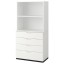 IKEA GALANT ГАЛАНТ Комбінація для зберігання з ящиками, білий, 80x160 см 79285019 792.850.19